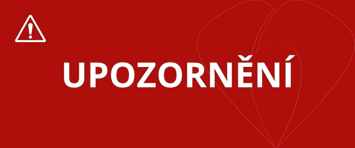 UPOZORNĚNÍ: Vchod na ortooptiku uzavřen